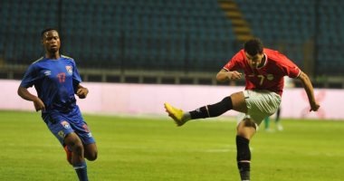 المنتخب الأولمبى يتقدم على الجابون بهدف "صابر" فى الشوط الأول.. فيديو 