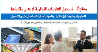 مفاجأة.. تسجيل العلامات التجارية لا يعنى ملكيتها.. نقلا عن "برلماني"