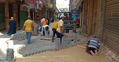  رصف وتطوير شوارع أحياء شمال وجنوب الجيزة والعمرانية.. صور