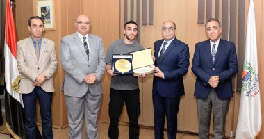 جامعة المنصورة تكرم المتفوقين رياضيا والحاصلين على بطولات دولية 