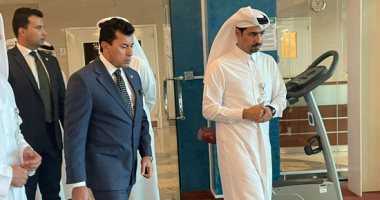 وزير الرياضة يزور أكاديمية أسباير ومستشفى الطب الرياضى بالدوحة