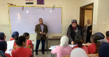 انتظام أعمال امتحانات الشهر لطلاب صفوف النقل.. صور