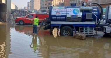 مياه القليوبية والقاهرة الكبرى تواصلان رفع مياه الأمطار من شبرا والخصوص
