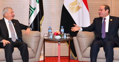 الرئيس السيسي يؤكد لنظيره العراقى ثوابت السياسة المصرية نحو دعم وحدة العراق وسيادته على كافة أراضيه.. ورشيد: مصر يحتذى بها فى الحفاظ على الاستقرار والنهوض بالأوضاع التنموية والاقتصادية والاجتماعية بالوطن العربى