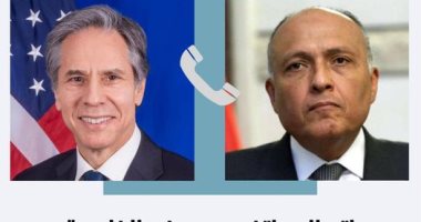وزير الخارجية يبحث مع نظيره الأمريكى الأوضاع فى ليبيا والأراضى الفلسطينية