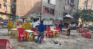 حملة مكبرة لإزالة الإشغالات على الطريق العام ببولاق الدكرور.. صور