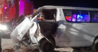 6 وفيات و24 إصابة الحصيلة النهائية لتصادم ميكروباصين بـ"صحراوى سوهاج"