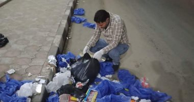 حي شرق المنصورة يحرر مخالفة إلقاء نفايات طبية بشارع قناة السويس 