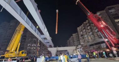 تفاصيل غلق شارع فيصل.. استكمال تركيب الكمر الخرسانى لمحور عمرو بن العاص