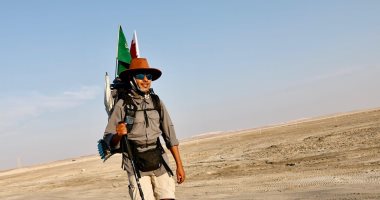 كأس العالم 2022.. قصة رحالة سعودى سافر 55 يوماً مشياً لدعم الأخضر
