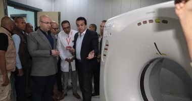 وزير الصحة ومحافظ بنى سويف يتفقدان مستشفى الواسطى المركزى.. صور