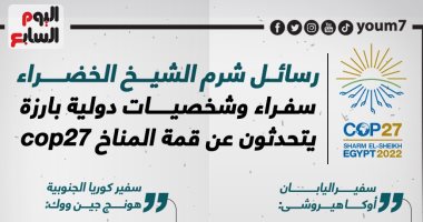 رسائل شرم الشيخ الخضراء.. سفراء وشخصيات دولية بارزة يتحدثون عن قمة المناخ