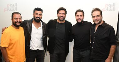 رانيا يوسف وهشام ماجد وعمرو محمود ياسين يحضرون عرض فيلم "تحت تهديد السلاح"
