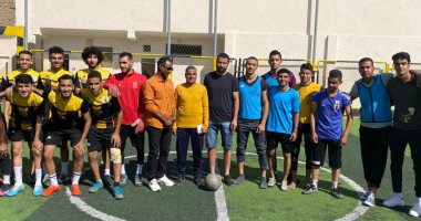 استمرار فعاليات كأس رئيس جامعة الأقصر للكرة الخماسية لطلبة الكليات