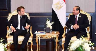 الرئيس السيسى لـ"ماكرون": نتطلع لتعزيز التنسيق السياسى مع فرنسا وتبادل وجهات النظر 
