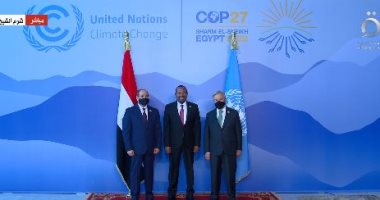 الرئيس السيسي وجوتيريش يستقبلان رئيس وزراء إثيوبيا استعدادا لقمة المناخ