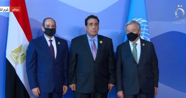 الرئيس السيسي وجوتيريش يستقبلان رئيس المجلس الرئاسي الليبى استعدادا لقمة المناخ