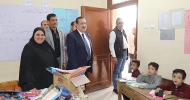 محافظ المنوفية يفاجئ مدرسة ببابل ويشدد على النظافة والالتزام بتوقيتات الحصص