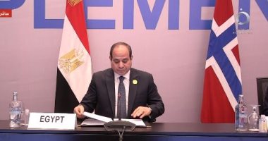 الرئيس السيسى: مصر أطلقت استراتيجية الطاقة المتكاملة والمستدامة منذ عام 2016