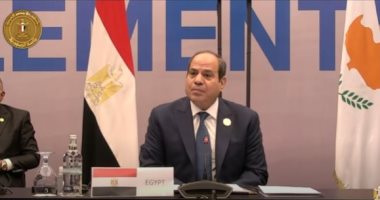 الرئيس السيسي يرحب بالمشاركين فى قمة رؤساء مبادرة الشرق الأوسط وشرق المتوسط