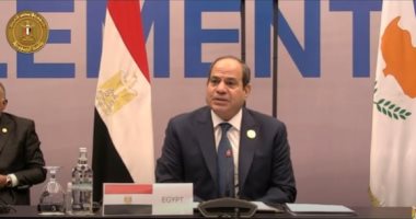 الرئيس السيسي: منطقتنا الإقليمية من أكثر مناطق العالم تضررا من تبعات تغير المناخ