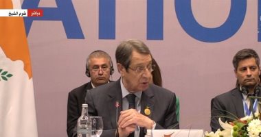 رئيس قبرص: أشكر الرئيس السيسي على استضافة COP 27 وفخور بتواجدى فى شرم الشيخ