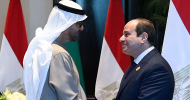 الرئيس السيسى و"بن زايد" يشهدان توقيع مذكرة تفاهم لإنشاء محطة لطاقة الرياح