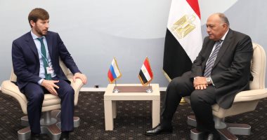 سامح شكرى يجرى مباحثات مع مبعوث المناخ الروسى ونائب وزير البيئة التركى 