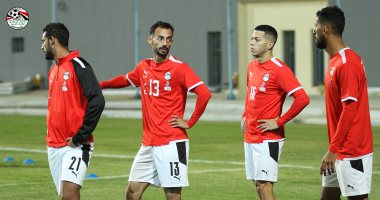منتخب مصر يتدرب باستاد بتروسبورت استعدادا لودية بلجيكا.. صور