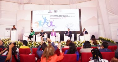 وزيرة البيئة والمنسق الوزارى ومبعوث مؤتمر المناخ COP27 تشارك فى الحدث الجانبى "الشباب والابتكار.. طلاب الجامعات والعمل المناخى" بالمنطقة الخضراء