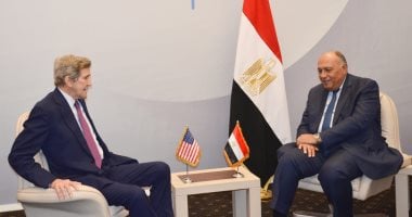 سامح شكرى رئيس مؤتمر COP27 يستقبل المبعوث الرئاسى الأمريكى الخاص للمناخ