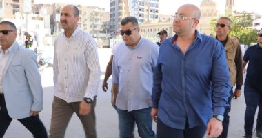 محافظ بنى سويف يتفقد شوارع وميادين المحافظة عقب صلاة الجمعة.. صور