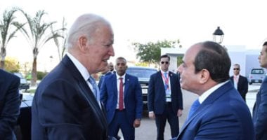 الرئيس السيسى يستقبل جو بايدن فى شرم الشيخ.. الرئيس السيسى: أطلقنا استراتيجية لحقوق الإنسان ومبادرة للحوار الوطنى.. العلاقات المصرية الأمريكية استراتيجية على مدار 40 عاما.. ويؤكد: الأمور تسير داخل مصر بشكل جيد
