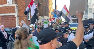 تحت شعار "يسقط العملاء".. الجالية المصرية فى الخارج يتضامنون مع القيادة السياسية.. فيديو وصور