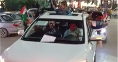 بالسيارات.. مسيرة تأييد لدعم الدولة والرئيس السيسي وقمة المناخ في الجمالية وشارع الأزهر