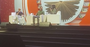 كريم عبد العزيز بمعرض الشارقة: السينما دائمًا مرتبطة بالروايات كـ روائع نجيب محفوظ