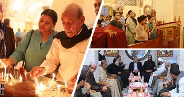 أقباط الأقصر يواصلون احتفالاتهم اليومية بالعيد السنوى بدير مارجرجس بالرزيقات.. زفة وطواف شمامسة واستقبال للزوار من المسلمين يوميا.. وأشهر الطقوس دق الصليب ورسم صور مارجرجس.. وإشعال الشموع محبة فى الشهيد