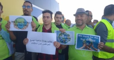 تحالف القوى المدنية للتغير المناخى يطلق مسيرة للمطالبة بالعدالة المناخية.. صور