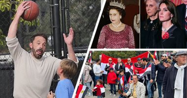 صور.. العالم هذا المساء.. المصريون بجنيف يدعمون الدولة ويحتفلون بقمة المناخ بوقفة داخل ساحة الأمم المتحدة.. أميرة ويلز ترتدى أقراط الملكة المصنوعة من اللؤلؤ.. بن أفليك يعلم ابنه أساسيات كرة السلة