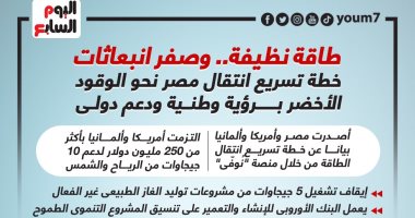 طاقة نظيفة وصفر انبعاثات.. خطة تسريع انتقال مصر نحو الوقود الأخضر.. إنفوجراف
