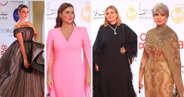 انطلاق مهرجان القاهرة السينمائى.. حسين فهمى: تقليل المطبوعات والسيارات تعمل بالكهرباء حفاظا على البيئة.. وفاء عامر: حضور وفود عربية وأجنبية ومصر عالية دائما.. وليلى علوى: من أهم مهرجانات العالم.. صور