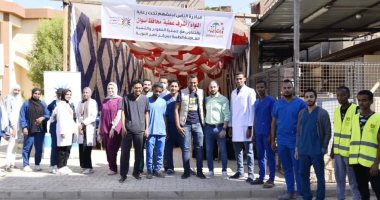 محافظ أسوان: قافلة طبية بقرية توشكى توقع الكشف المجانى على 623 مواطنا