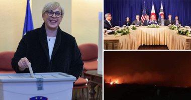 العالم هذا الصباح.. "ناتاشا موسار" تصبح أول امرأة تتولى حكم سلوفينيا.. مقتل عسكريين وإصابة 3 آخرين بقصف إسرائيلي على مطار الشعيرات السورى.. أمريكا واليابان وكوريا الجنوبية يتعهد برد موحد على تهديدات بيونج يانج