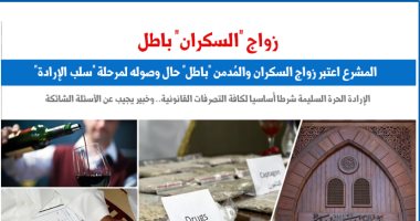 مدى قانونية عقد زواج «المُدمن أو السكران» ومتى يكون باطلا؟.. نقلا عن "برلماني"