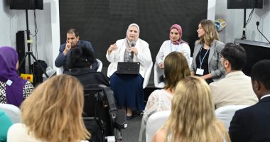 وزيرة التضامن تعقد جلسة حوارية مع ذوى الإعاقة بمؤتمر قمة المناخ COP 27