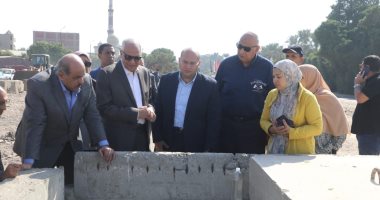 محافظ الجيزة ورئيس جهاز تعمير القاهرة يتفقدان مشروع تغطية ترعة المنصورية
