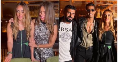 محمد رمضان وزينة يحتفلان بعيد ميلاد ياسمين رضا فى كواليس العمدة.. صور