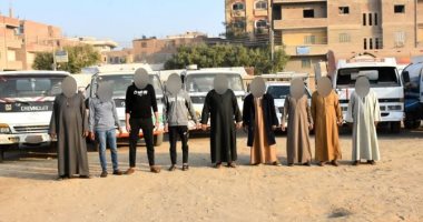 عصابة خطوط البترول.. ضبط 4 متهمين بحوزتهم 3 سيارات فنطاس أثناء سرقة خط الصف