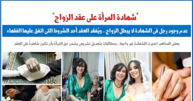 هل عدم وجود رجل فى شهود عقد الزواج يبطله؟.. نقلا عن برلمانى