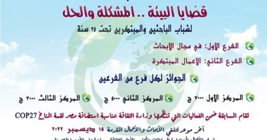 الأعلى للثقافة يطلق مسابقة "قضايا البيئة المشكلة والحل"بمناسبة مؤتمر المناخ
